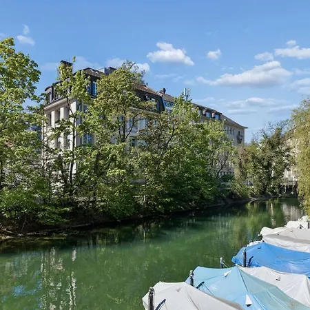 Appartamento Waterfront Penthouse Ac Rooftop Free Parking Zurigo